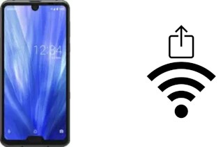 Como gerar um código QR com a senha Wifi em um Sharp Aquos R3