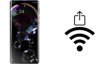 Como gerar um código QR com a senha Wifi em um Sharp Aquos R6