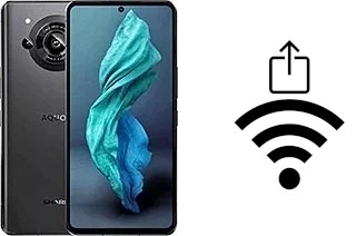 Como gerar um código QR com a senha Wifi em um Sharp Aquos R7s