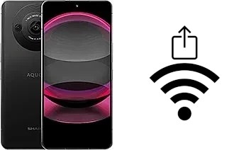 Como gerar um código QR com a senha Wifi em um Sharp Aquos R8s pro