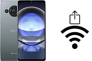 Como gerar um código QR com a senha Wifi em um Sharp Aquos R8s