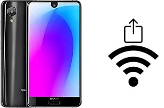 Como gerar um código QR com a senha Wifi em um Sharp Aquos S3 mini