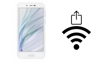 Como gerar um código QR com a senha Wifi em um Sharp Aquos Sense Lite