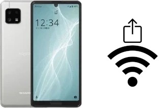 Como gerar um código QR com a senha Wifi em um Sharp Aquos Sense4 Lite