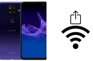 Como gerar um código QR com a senha Wifi em um Sharp Aquos Sense4 Plus