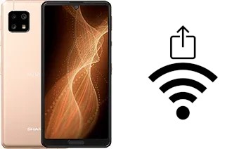 Como gerar um código QR com a senha Wifi em um Sharp Aquos sense5G