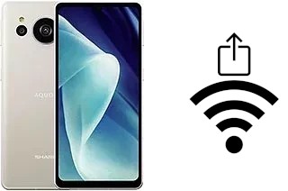 Como gerar um código QR com a senha Wifi em um Sharp Aquos sense7 plus