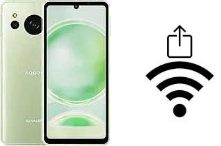 Como gerar um código QR com a senha Wifi em um Sharp Aquos sense8