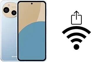 Como gerar um código QR com a senha Wifi em um Sharp Aquos sense9