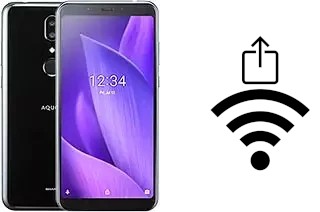 Como gerar um código QR com a senha Wifi em um Sharp Aquos V