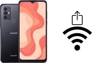 Como gerar um código QR com a senha Wifi em um Sharp Aquos V6