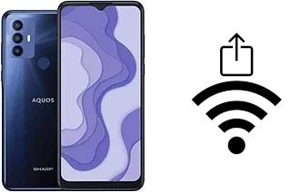 Como gerar um código QR com a senha Wifi em um Sharp Aquos V6 Plus