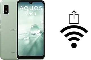 Como gerar um código QR com a senha Wifi em um Sharp Aquos wish