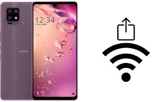 Como gerar um código QR com a senha Wifi em um Sharp Aquos Zero6