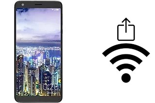 Como gerar um código QR com a senha Wifi em um Sharp Aquos B10