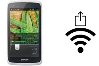 Como gerar um código QR com a senha Wifi em um Sharp SH530U