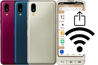 Como gerar um código QR com a senha Wifi em um Sharp Simple Sumaho 7