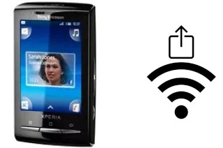 Como gerar um código QR com a senha Wifi em um Sony Ericsson Xperia X10 mini