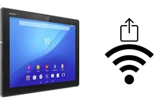 Como gerar um código QR com a senha Wifi em um Sony Xperia Z4 Tablet WiFi