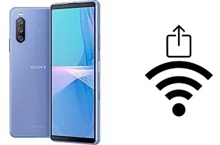 Como gerar um código QR com a senha Wifi em um Sony Xperia 10 III