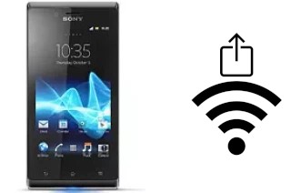 Como gerar um código QR com a senha Wifi em um Sony Xperia J