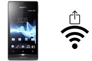 Como gerar um código QR com a senha Wifi em um Sony Xperia miro