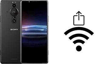 Como gerar um código QR com a senha Wifi em um Sony Xperia Pro-I