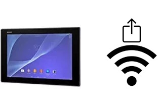 Como gerar um código QR com a senha Wifi em um Sony Xperia Z2 Tablet Wi-Fi