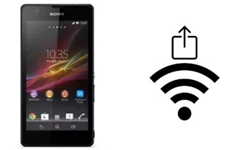 Como gerar um código QR com a senha Wifi em um Sony Xperia ZR