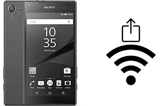 Como gerar um código QR com a senha Wifi em um Sony Xperia Z5 Compact