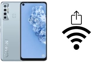 Como gerar um código QR com a senha Wifi em um Tecno Camon 17 Lite