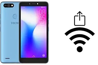 Como gerar um código QR com a senha Wifi em um Tecno Pop 2 F