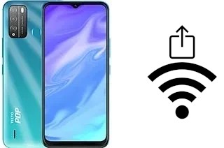 Como gerar um código QR com a senha Wifi em um Tecno Pop 5X