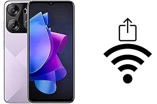 Como gerar um código QR com a senha Wifi em um Tecno Pop 7 Pro