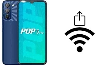 Como gerar um código QR com a senha Wifi em um Tecno Pop 5 Pro