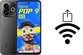 Como gerar um código QR com a senha Wifi em um Tecno Pop 9