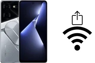 Como gerar um código QR com a senha Wifi em um Tecno Pova 5 Pro