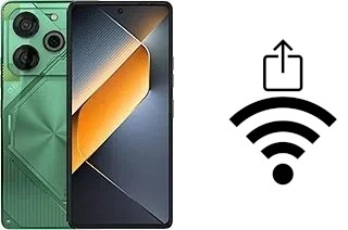 Como gerar um código QR com a senha Wifi em um Tecno Pova 6 Pro