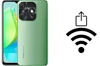 Como gerar um código QR com a senha Wifi em um Tecno Spark 10C