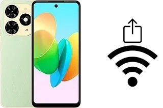 Como gerar um código QR com a senha Wifi em um Tecno Spark 20P