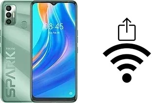 Como gerar um código QR com a senha Wifi em um Tecno Spark 7