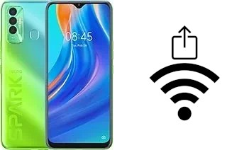 Como gerar um código QR com a senha Wifi em um Tecno Spark 7P