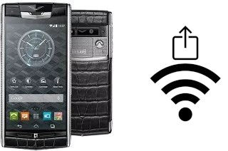 Como gerar um código QR com a senha Wifi em um Vertu Signature Touch