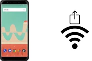 Como gerar um código QR com a senha Wifi em um Wiko View Go