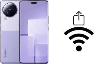 Como gerar um código QR com a senha Wifi em um Xiaomi Civi 3