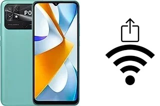 Como gerar um código QR com a senha Wifi em um Xiaomi Poco C40