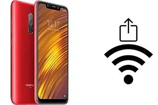 Como gerar um código QR com a senha Wifi em um Xiaomi Pocophone F1