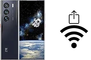 Como gerar um código QR com a senha Wifi em um ZTE Axon 40 Ultra Space Edition