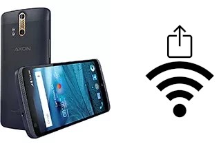 Como gerar um código QR com a senha Wifi em um ZTE Axon