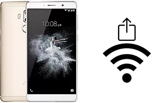 Como gerar um código QR com a senha Wifi em um ZTE Axon 7 Max